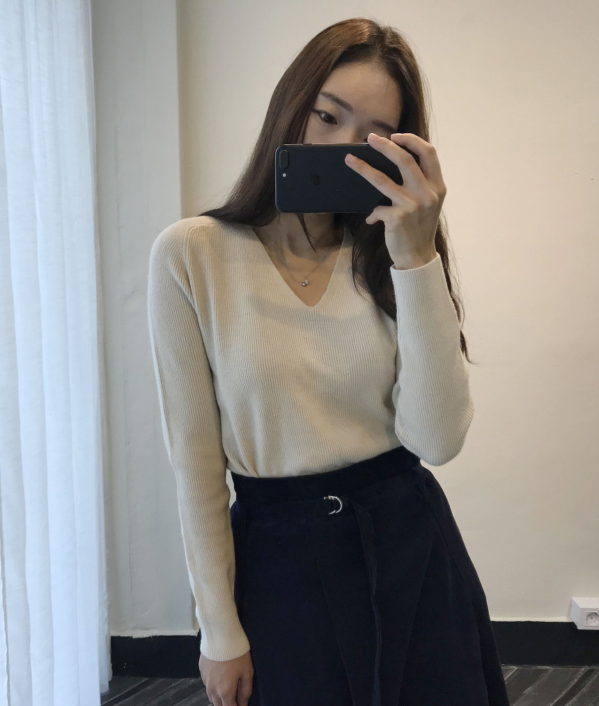 Long skirt 2color skirt autumn