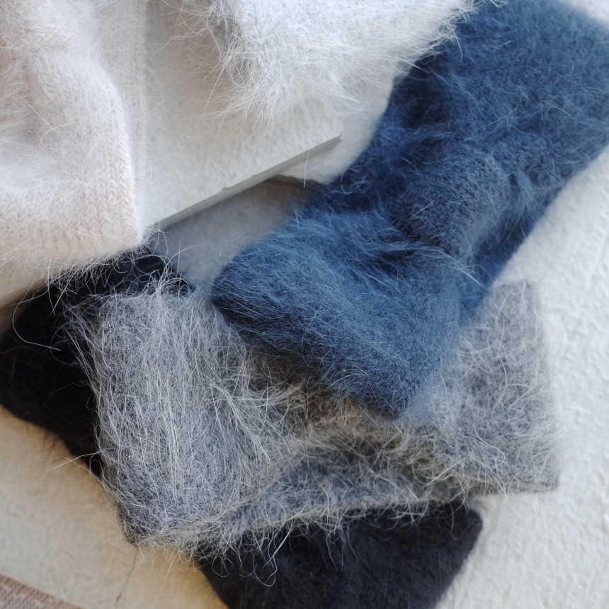 Hair Accessories Angora Knit Bee Song Song Hair Tu