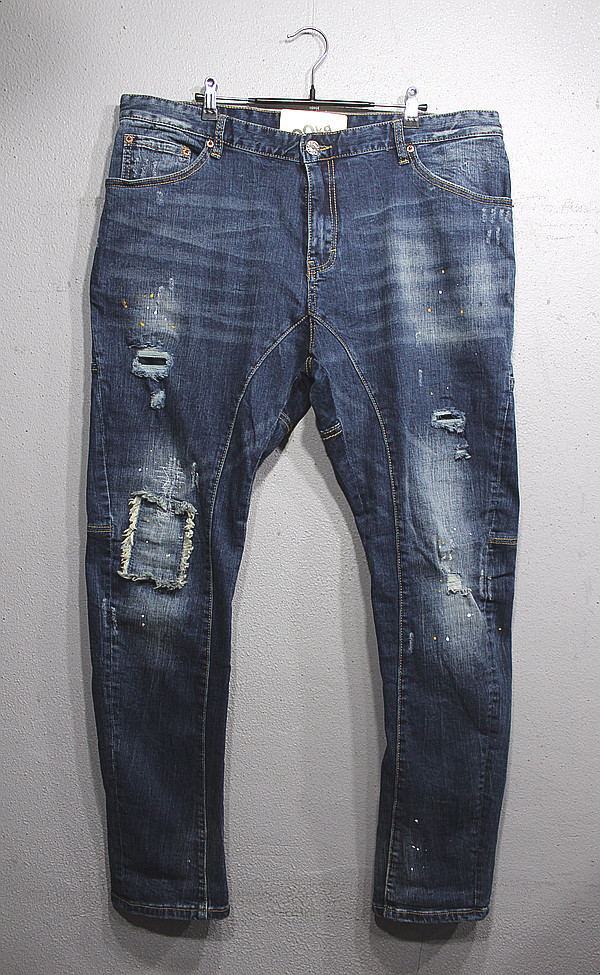 Korea Jeans Pants Men's Big Size Ranger Damage 