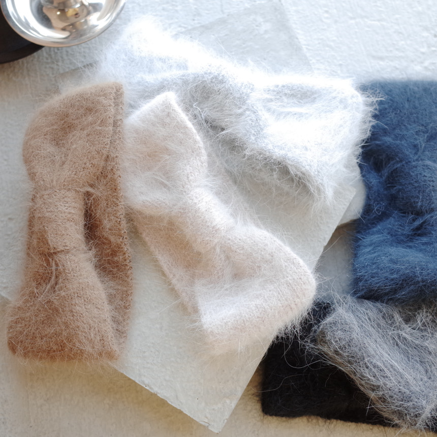 Hair Accessories Angora Knit Bee Song Song Hair Tu