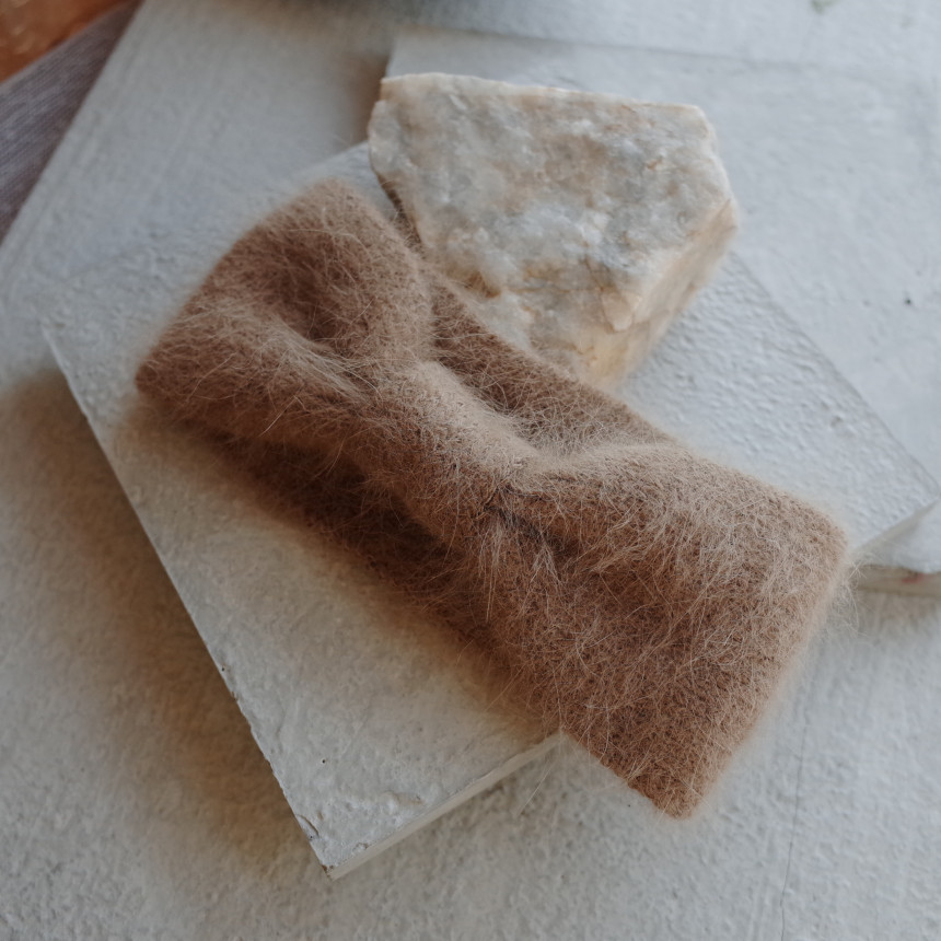 Hair Accessories Angora Knit Bee Song Song Hair Tu