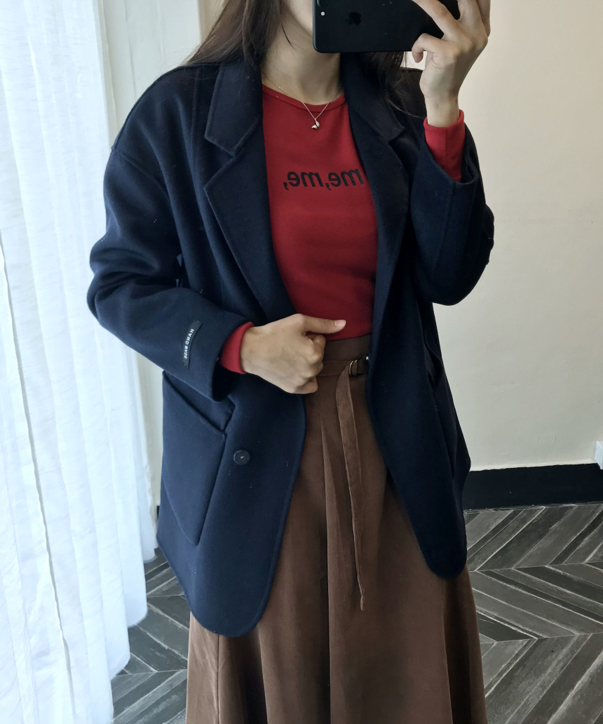 Long skirt 2color skirt autumn