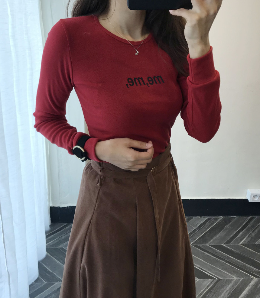 Long skirt 2color skirt autumn