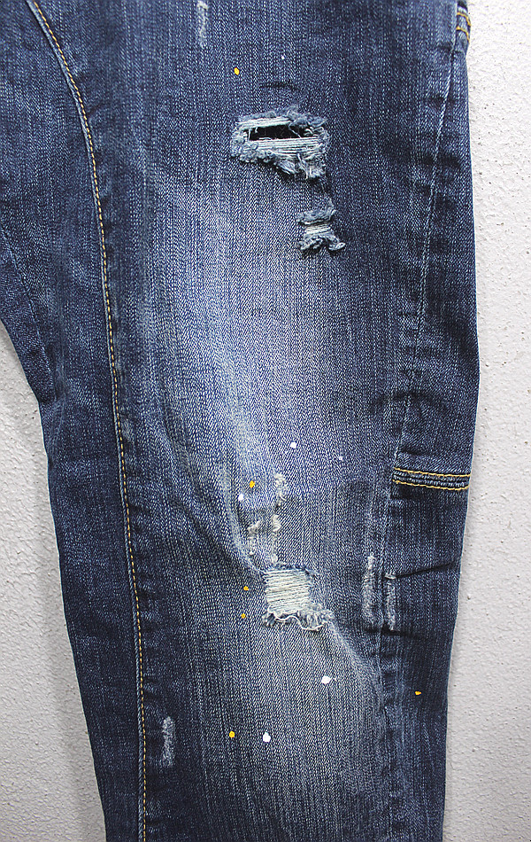 Korea Jeans Pants Men's Big Size Ranger Damage 