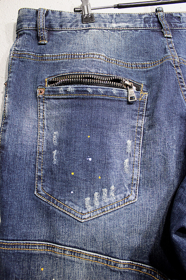 Korea Jeans Pants Men's Big Size Ranger Damage 