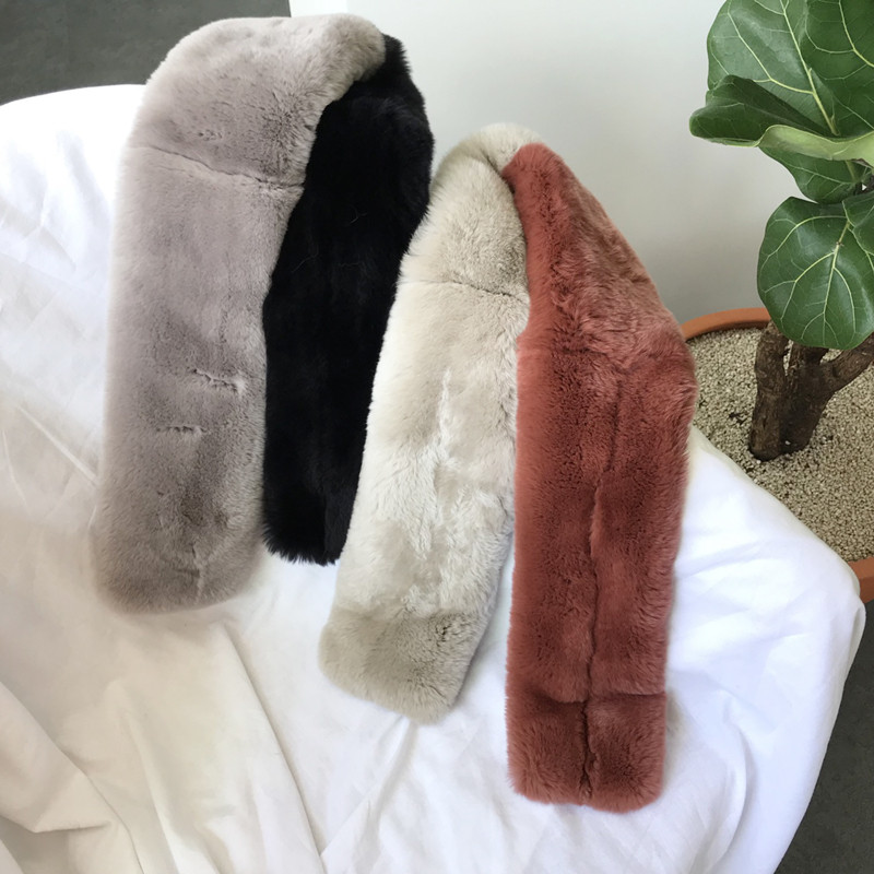 Real Rex Two-tone muffler C170105016-32 Women's