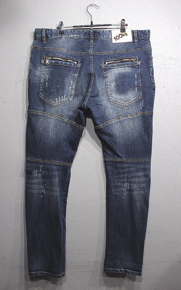 Korea Jeans Pants Men's Big Size Ranger Damage 