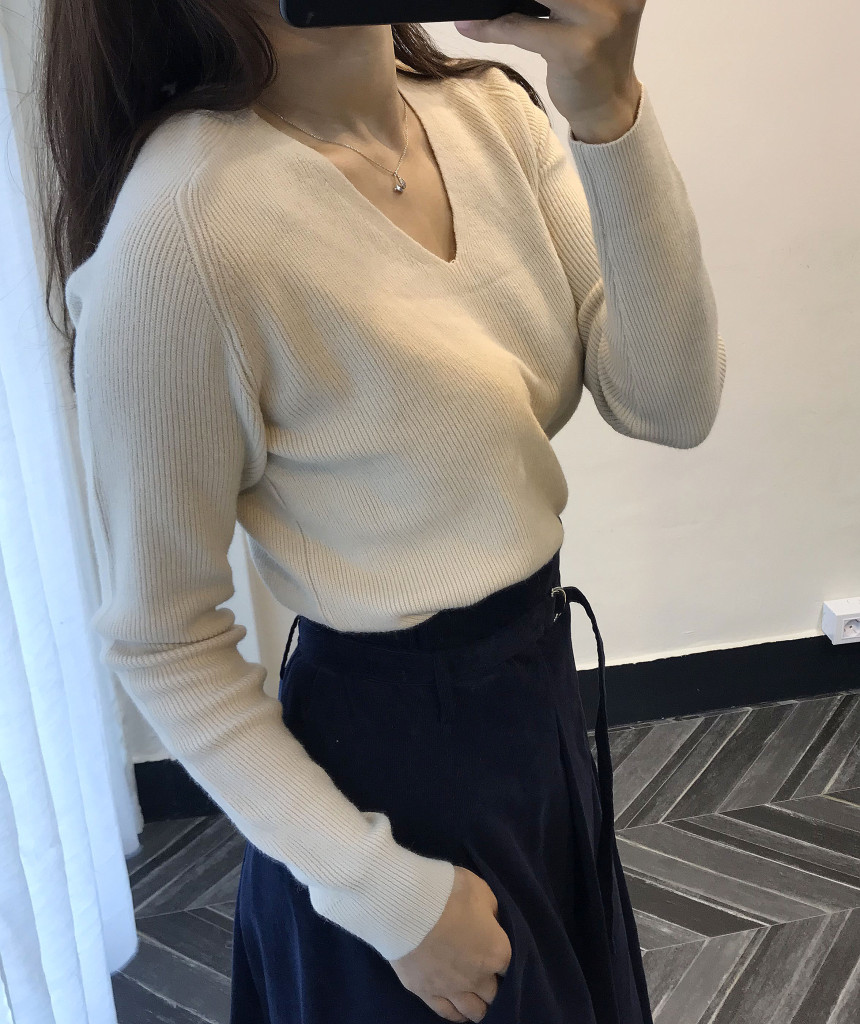 Long skirt 2color skirt autumn