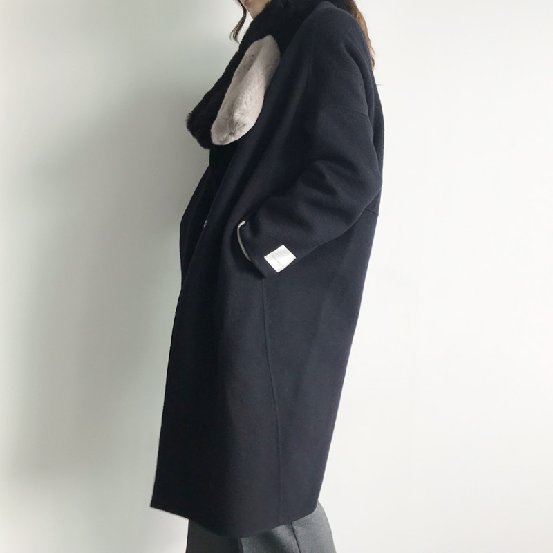 Real Rex Two-tone muffler C170105016-32 Women's