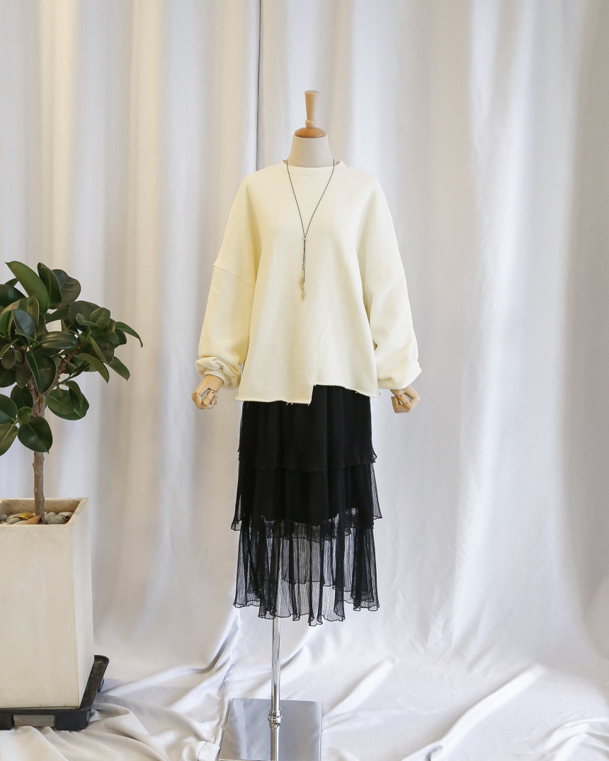 Shisurukan kangkang bending long skirt Dressy roma