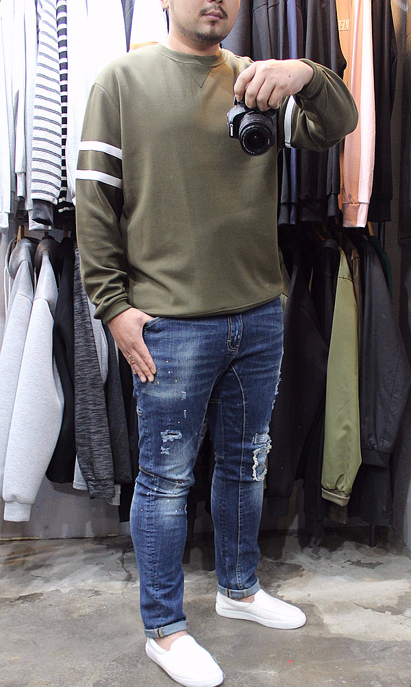 Korea Jeans Pants Men's Big Size Ranger Damage 