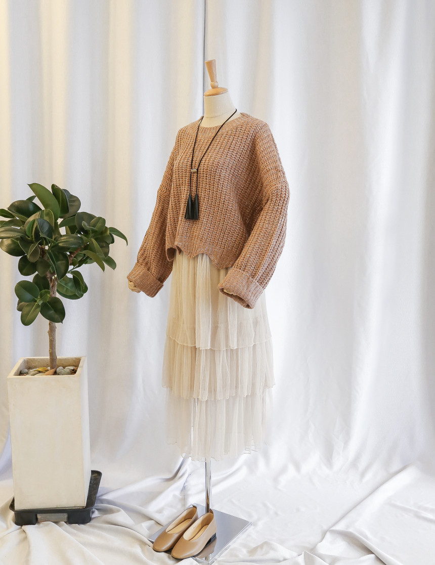 Shisurukan kangkang bending long skirt Dressy roma