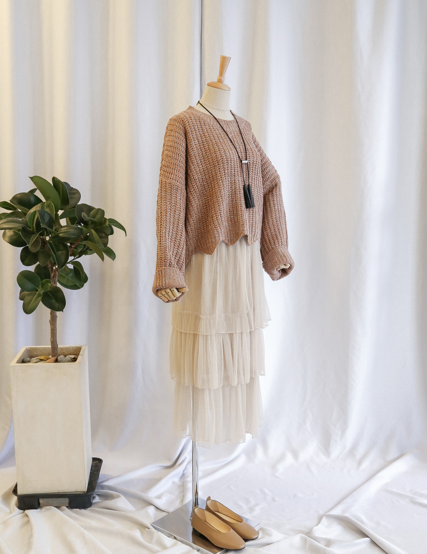 Shisurukan kangkang bending long skirt Dressy roma