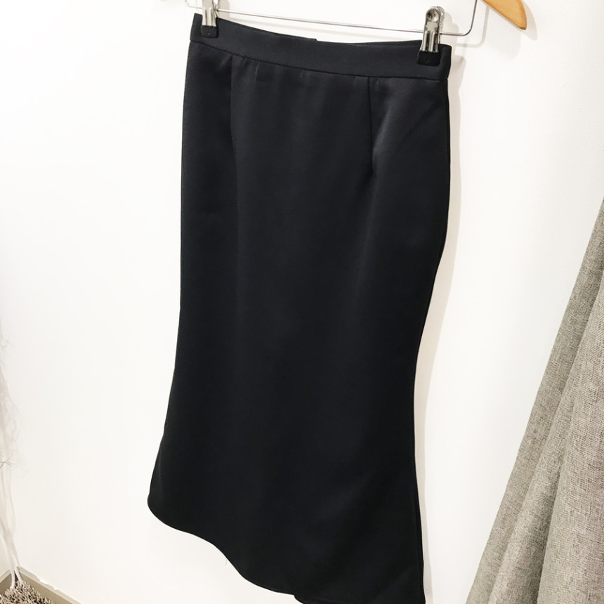 Pelvic correction Mermaid Silk Long Skirt 2color A