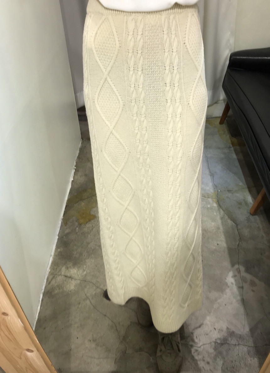 Pretty knit long skirt Women's daily style