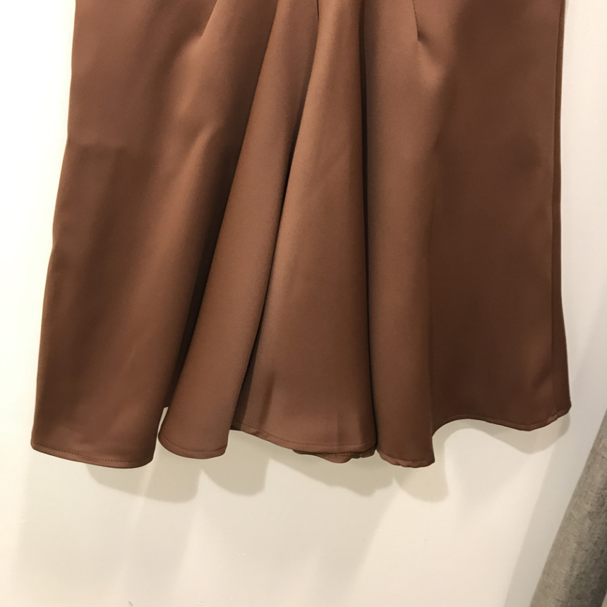 Pelvic correction Mermaid Silk Long Skirt 2color A