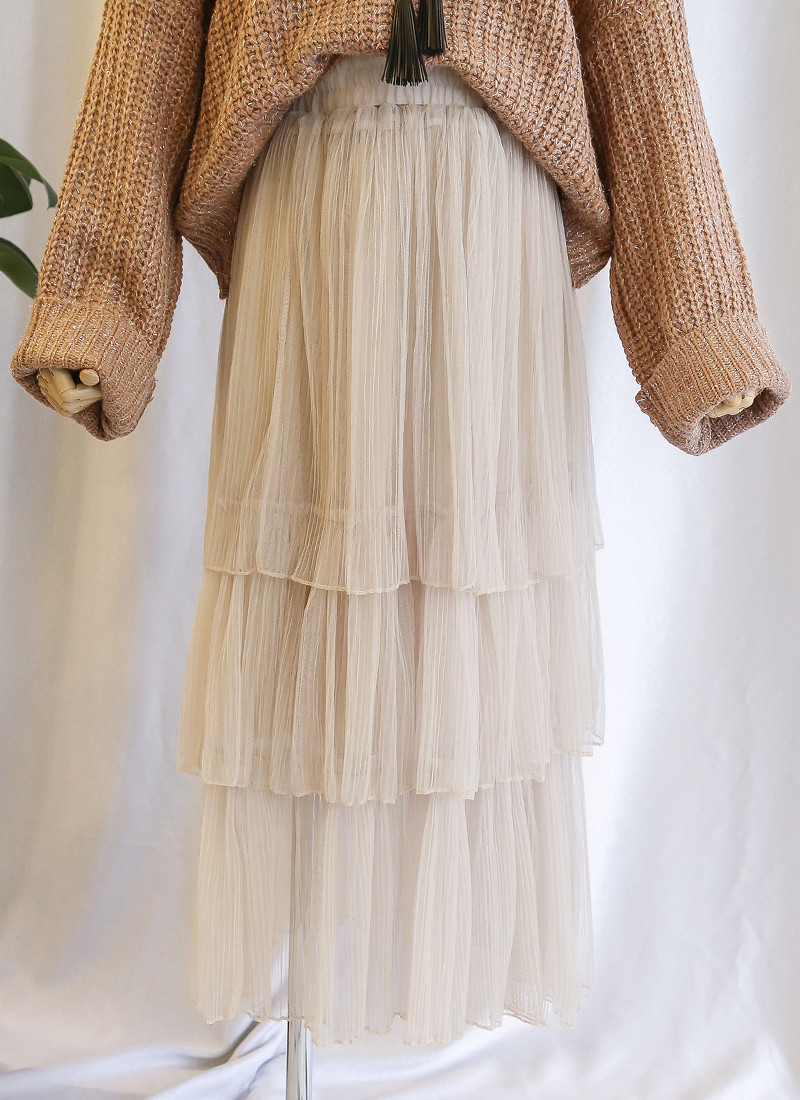 Shisurukan kangkang bending long skirt Dressy roma