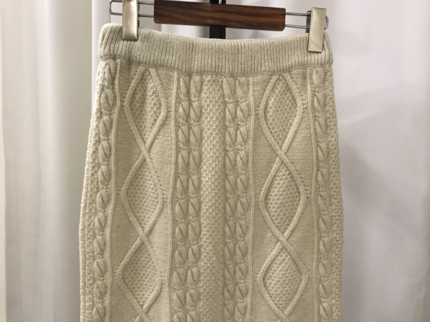 Pretty knit long skirt Women's daily style