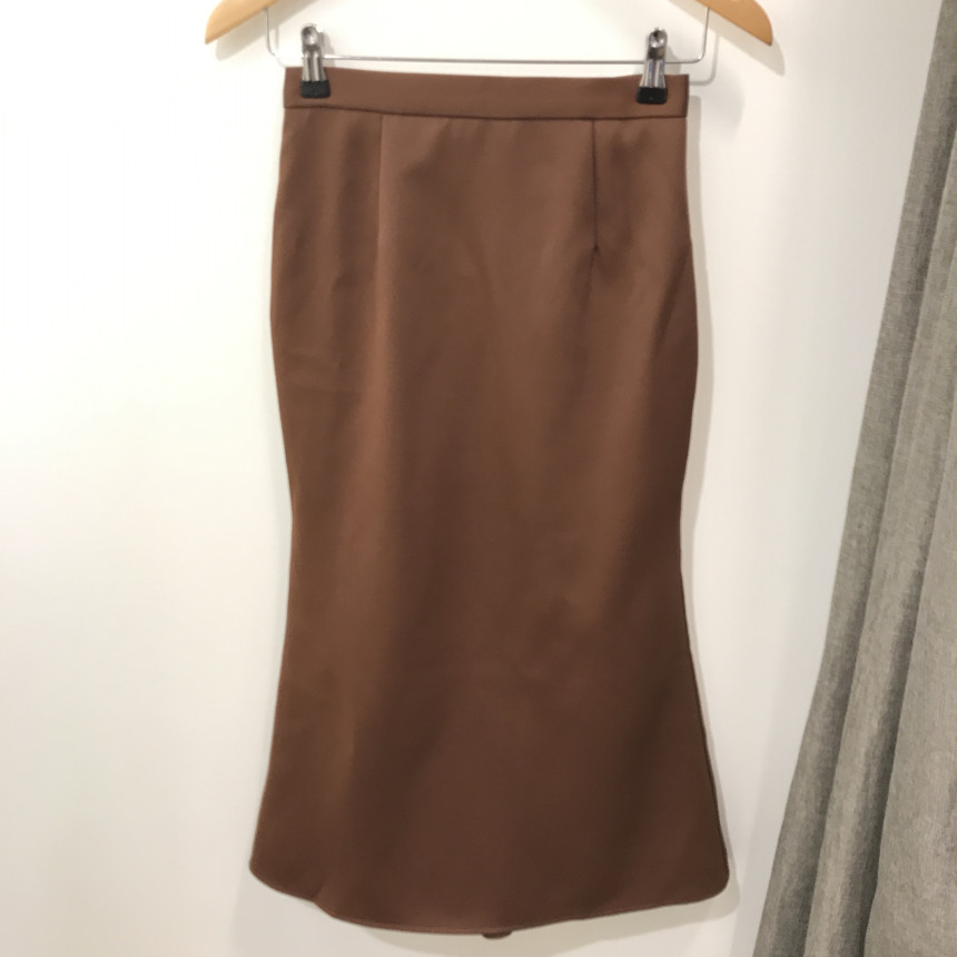 Pelvic correction Mermaid Silk Long Skirt 2color A