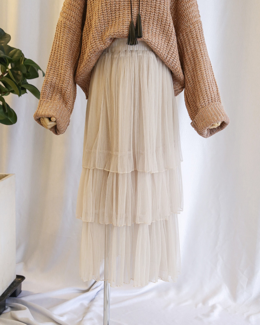 Shisurukan kangkang bending long skirt Dressy roma