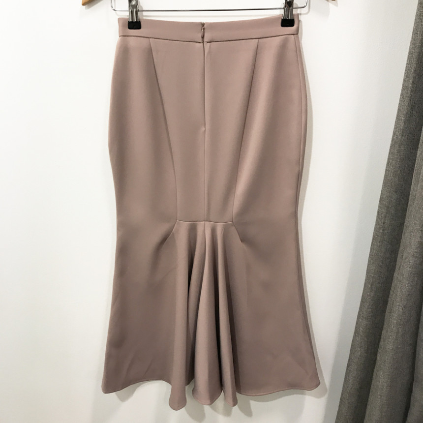 Pelvic correction Mermaid Silk Long Skirt 2color A