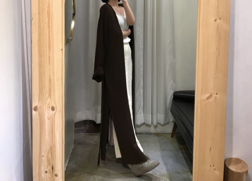 Pretty knit long skirt Women's daily style