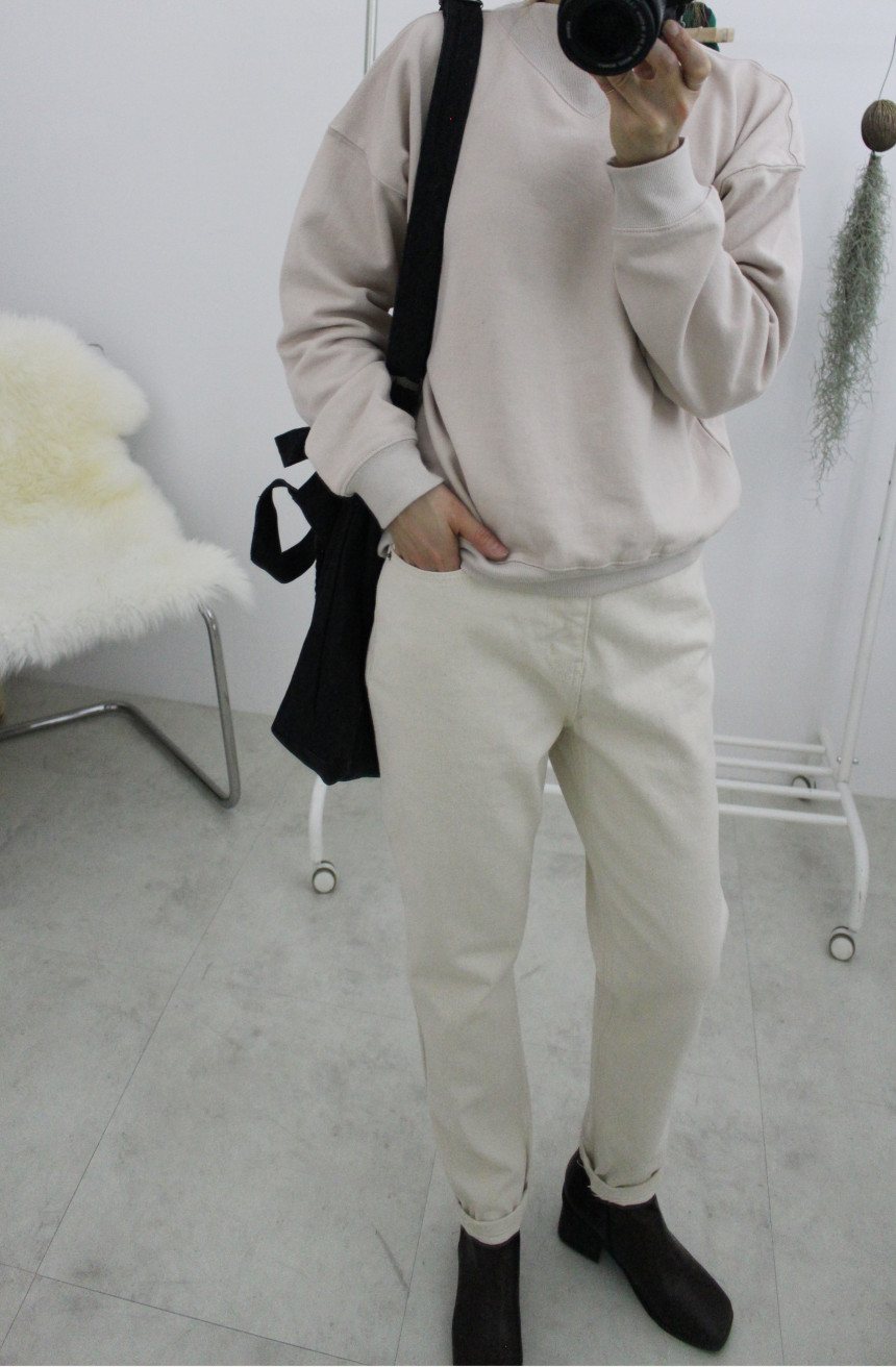 Self-made black denim two-way bucket eco-bag two t