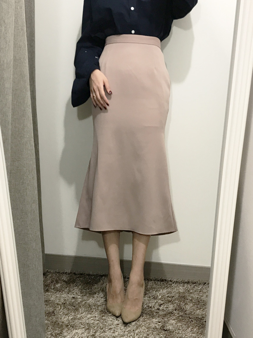 Pelvic correction Mermaid Silk Long Skirt 2color A