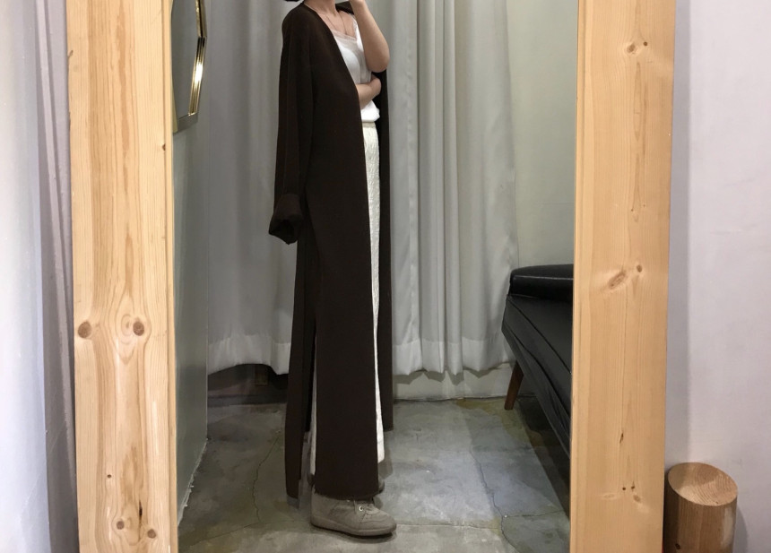 Pretty knit long skirt Women's daily style