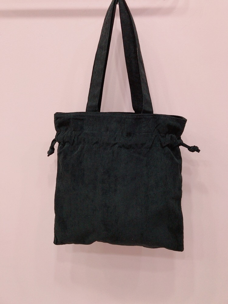 Corduroy eco bag 2 color Natural Cockle Look styli