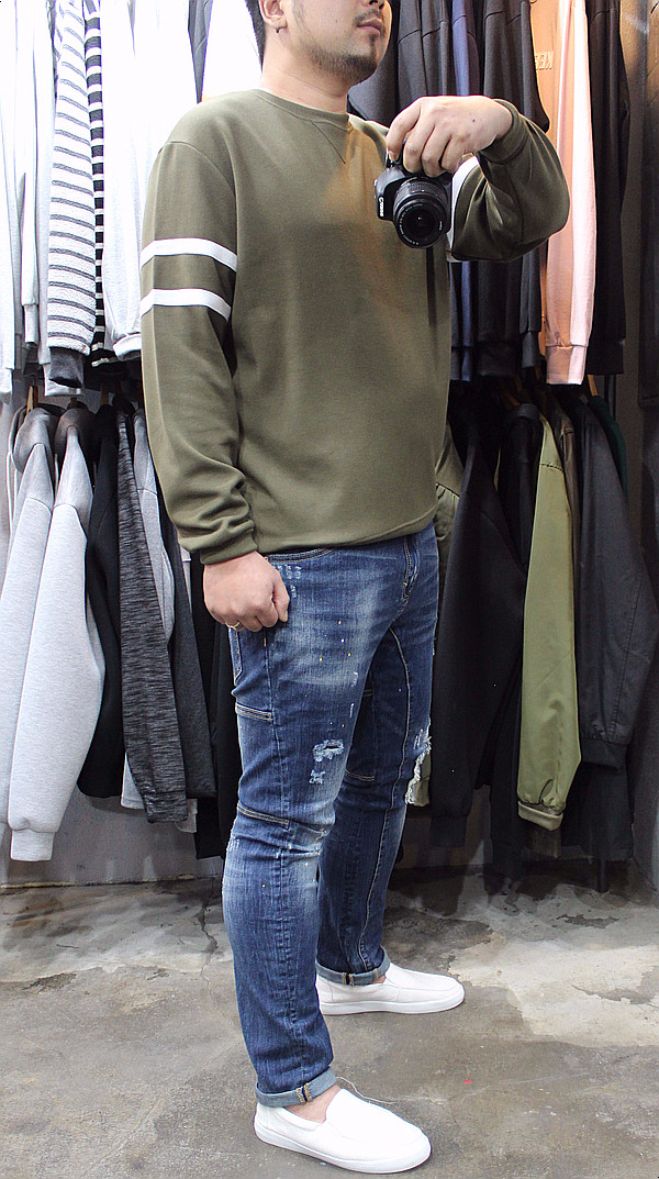 Korea Jeans Pants Men's Big Size Ranger Damage 