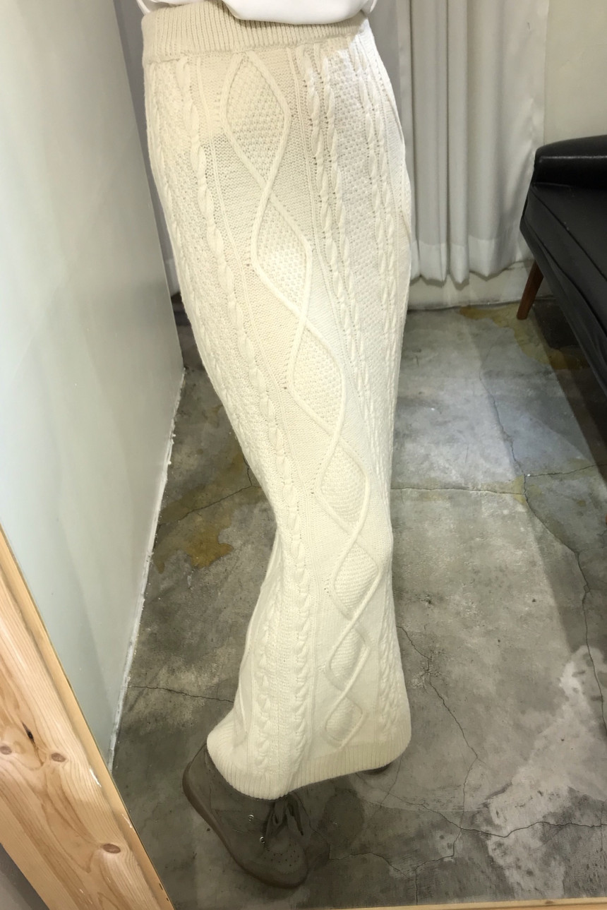 Pretty knit long skirt Women's daily style