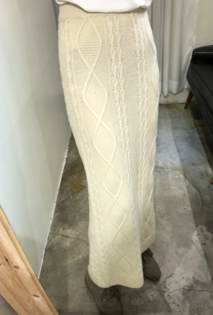 Pretty knit long skirt Women's daily style