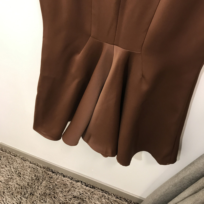 Pelvic correction Mermaid Silk Long Skirt 2color A