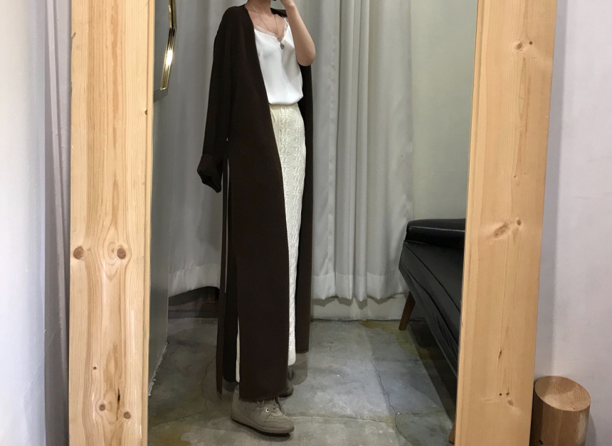 Pretty knit long skirt Women's daily style