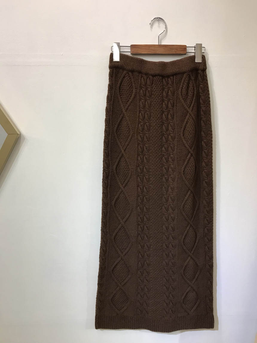 Pretty knit long skirt Women's daily style