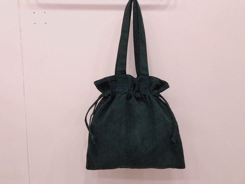 Corduroy eco bag 2 color Natural Cockle Look styli