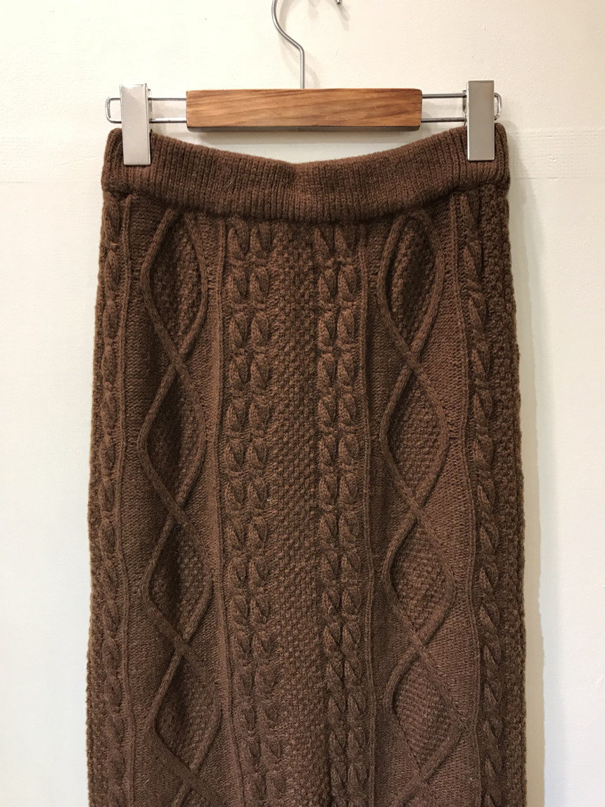 Pretty knit long skirt Women's daily style