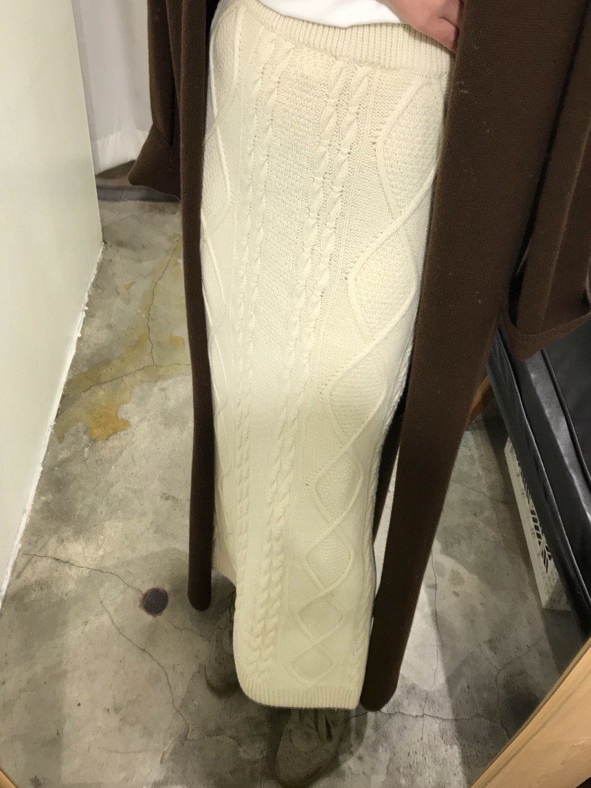 Pretty knit long skirt Women's daily style