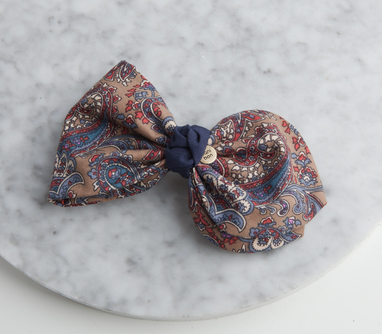 Hair Accessories Beige Paisley Hairpin