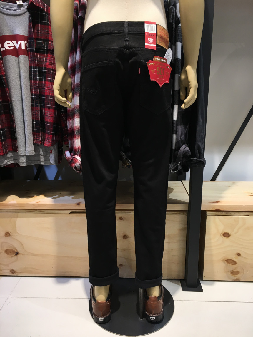 Korea Jeans Pants Levi's 501 Fit Taper Black Je