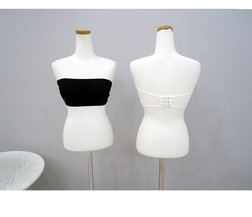 Hook Face Plain Bra Top Soft-touch off-shoulder In