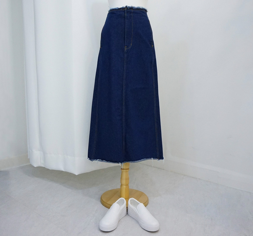 High-waist vintage back-to-back skirt