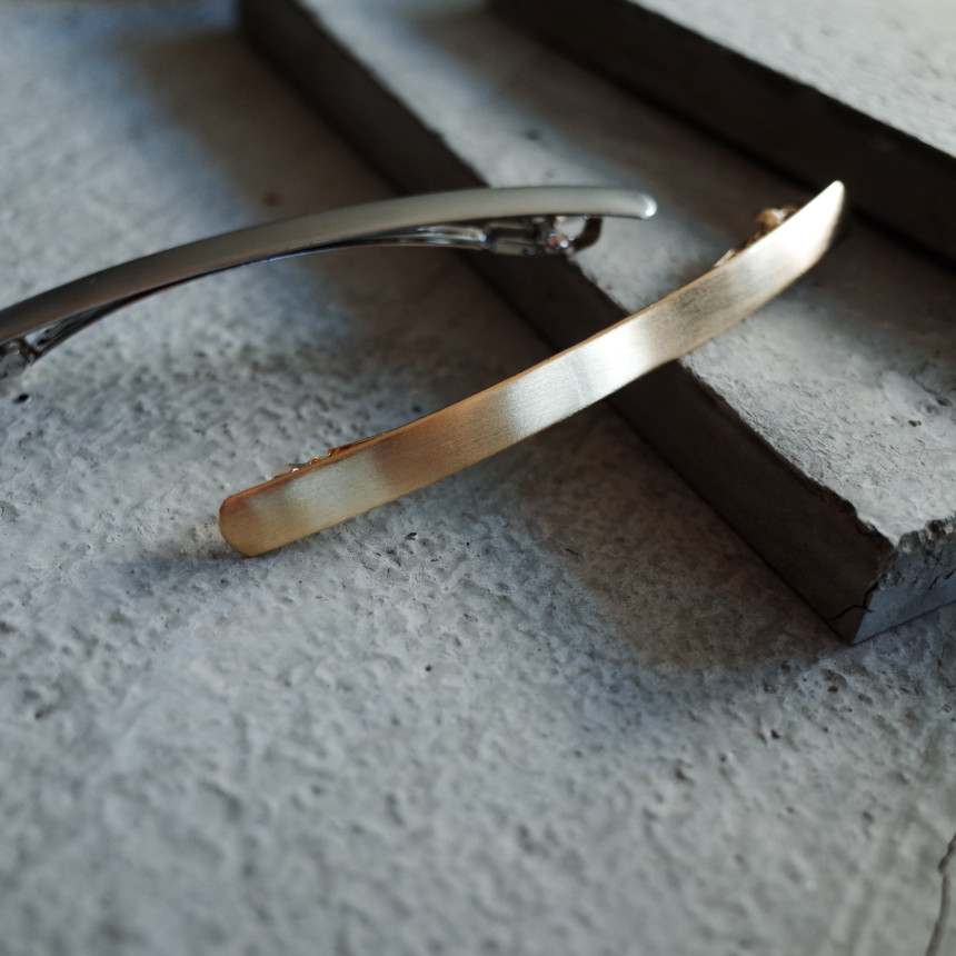 Hair Accessories Slim Fit Horizontal Metal Modern 