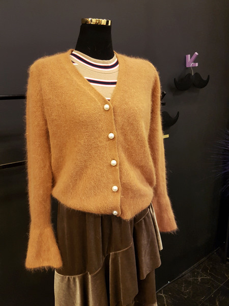 Velvet Unbalance Ruffle 2-stage canvas bending Lon