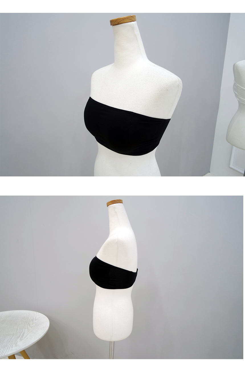 Hook Face Plain Bra Top Soft-touch off-shoulder In