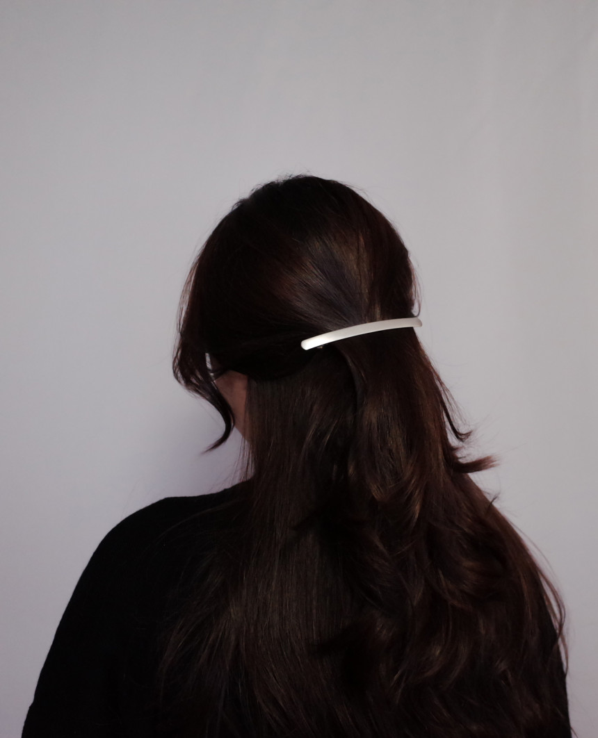 Hair Accessories Slim Fit Horizontal Metal Modern 