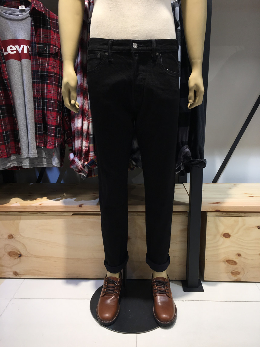 Korea Jeans Pants Levi's 501 Fit Taper Black Je