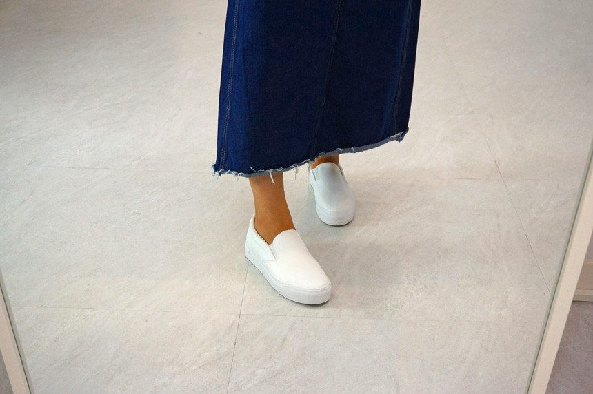 High-waist vintage back-to-back skirt