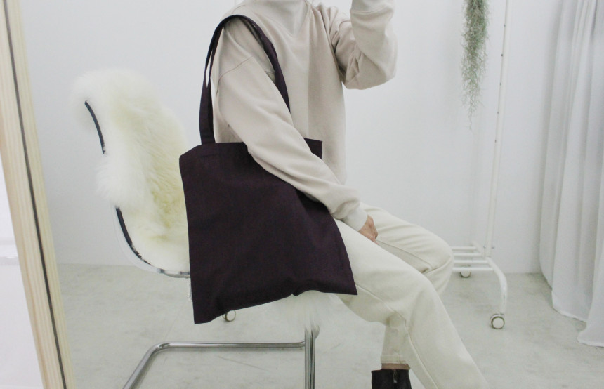 Self-produced daily plain Eco Bags 4color Bag Wome